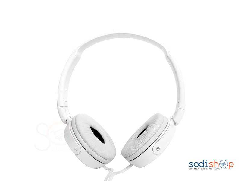 Casque d'écoute stéréo - son puissant de qualité élevée Sony ZX110 Blanc – Image 3