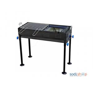 Grill Barbecue À Charbon - Portable en Acier Inoxydable Pliable Barbecue Grill Kits d'Outils pour Camping AB001