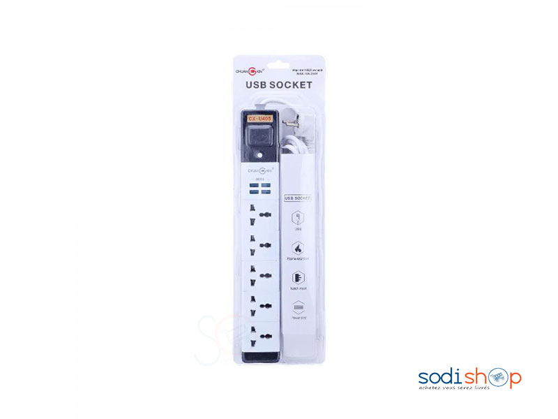 RALLONGE USB SOCKET CX-U405 Multiprise- BA0032 – Image 3