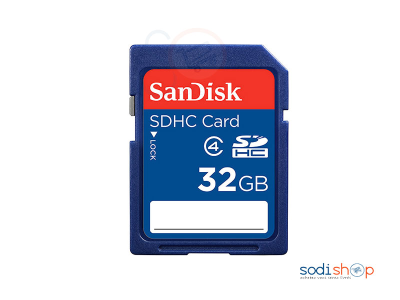 Carte mémoire pour appareil numérique SanDisk SDHC – 32 Go