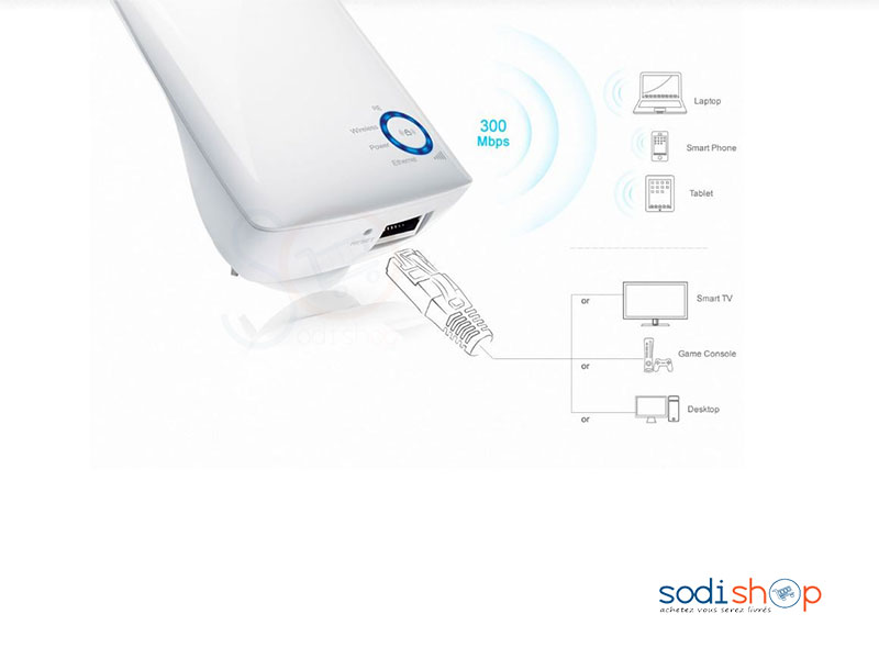 Booster WiFi TP-Link N300 (TL-WA850RE) Extension de Portée du Signal – Image 2