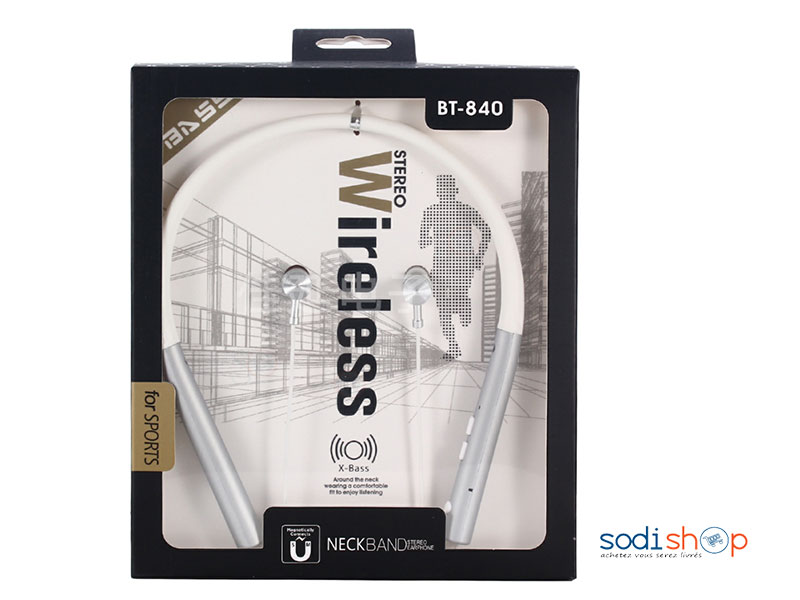 Ecouteur Wirless for Sport BASS-BT- 840Téléphone WMA/MP3 – Image 2