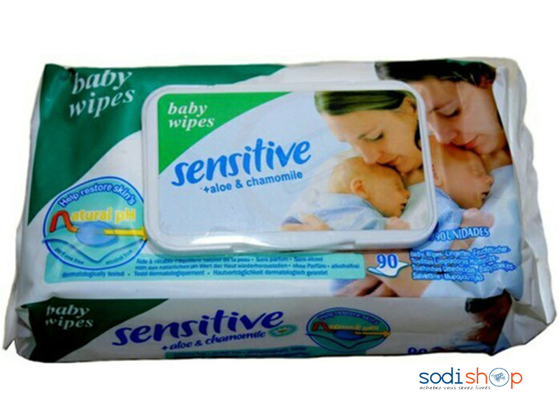 Baby Wipes Lingettes Sensitive Pour Bébé