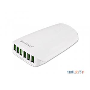 Chargeur Multiports USB Belking BK6573 6 ports USB 5V 5.4 A auto ID
