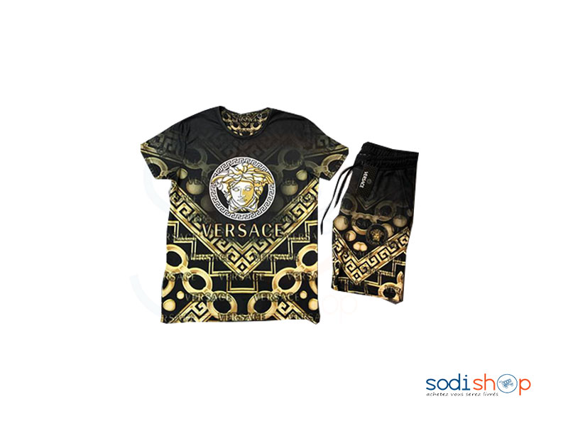Ensemble Jogging VERSACE à Motif Couleur Noir