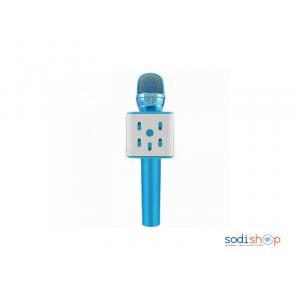 Microphone Bluetooth Sans Fil JLGS-Plus avec Haut-parleur, Bleu