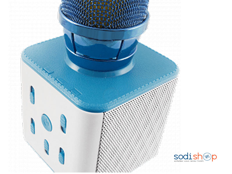 Microphone Bluetooth Sans Fil JLGS-Plus avec Haut-parleur, Bleu – Image 2