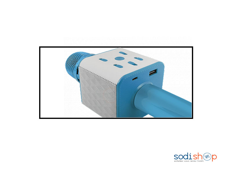 Microphone Bluetooth Sans Fil JLGS-Plus avec Haut-parleur, Bleu – Image 3