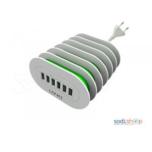 Chargeur Multiports USB LDNIO A6702 6 ports USB 5V-7A AC100 240V 50-60HZ