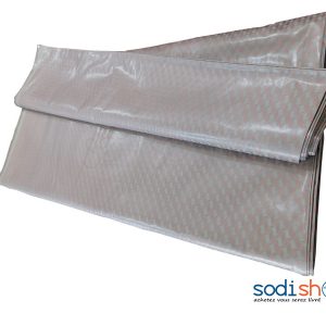 Bazin Getzner, Autriche Extra Qualité - Couleur Gris-Orangé, 1 Mètre GF0059