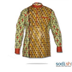 Chemise Manche Longue à Motif Pour Homme MJ0022