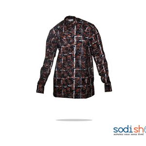 Chemise Pour Homme - Motif Africaine, Taille L MJ0022