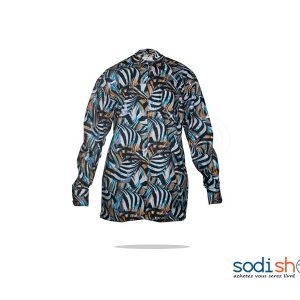 Chemise Multicolore à Motif Africaine - Taille XL MJ0022