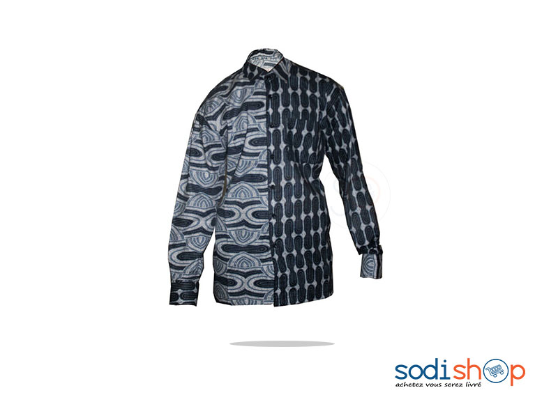 Chemise Pour Homme - Motif Africaine, Taille XL MJ0022