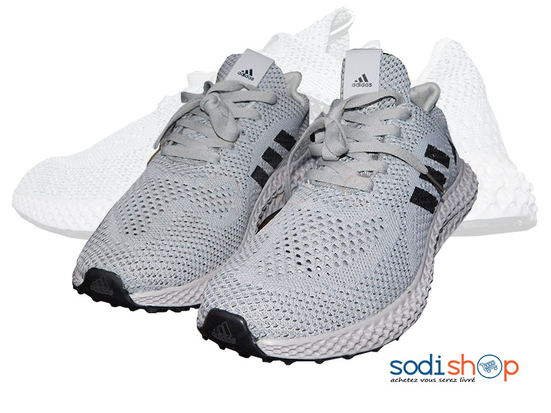 Chaussure Basket Adidas, Couleur Gris/Blanc GJ0058