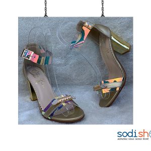 Chaussure à Talons Golden Kello - Couleur Or, Pour Femme AU0059