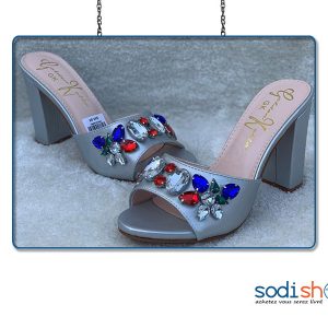 Talon, Chaussures Golden Kello - Couleur Gris, Pour Femme AU0059