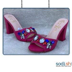 Talon, Chaussures Golden Kello - Couleur Rose, Pour Femme AU0059