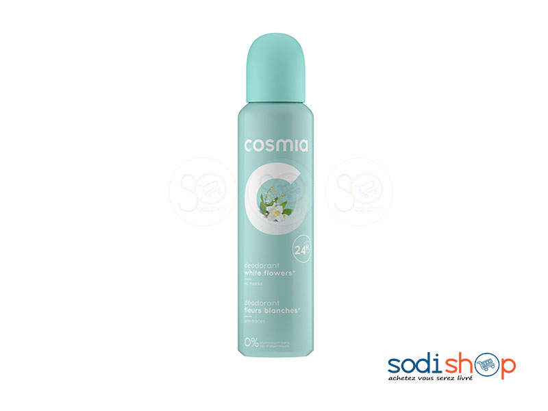 Déodorant Cosmia Fleurs Blanche 150ml Pour Femme JI0057