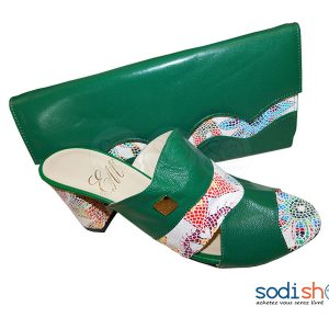 Accessoire Ensemble  Pour Femme Pochette + Chaussure Vert SC0067