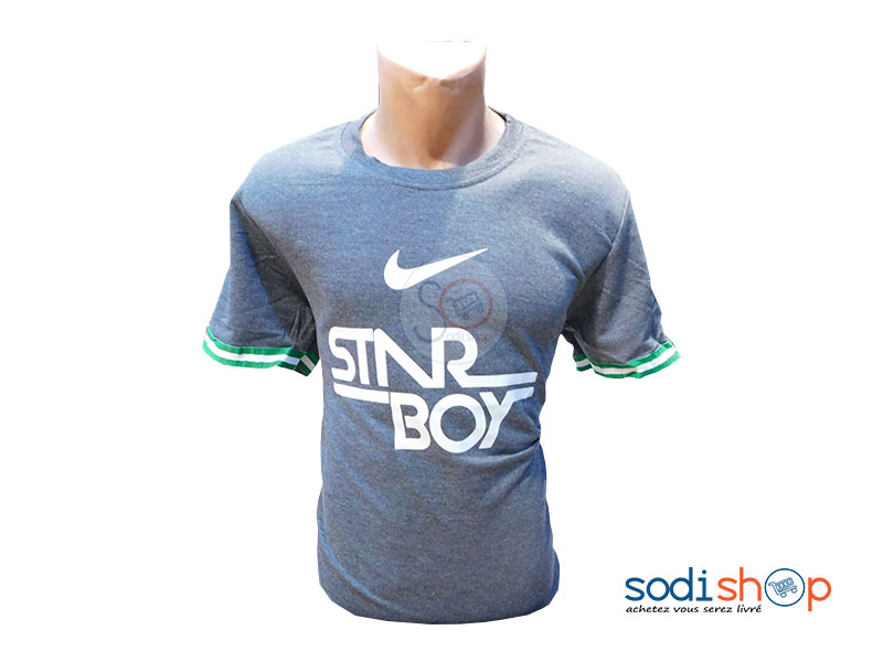 T-Shirt Nike Star Boy - Couleur Gris/vert GJ0058