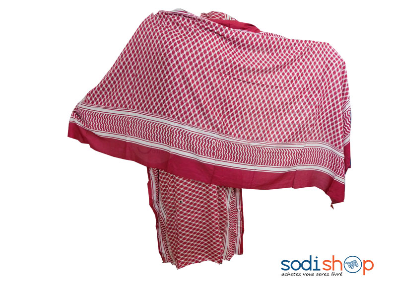 Robe Pour femme, Motif Arabique - Couleur rouge AK0061 – Image 2