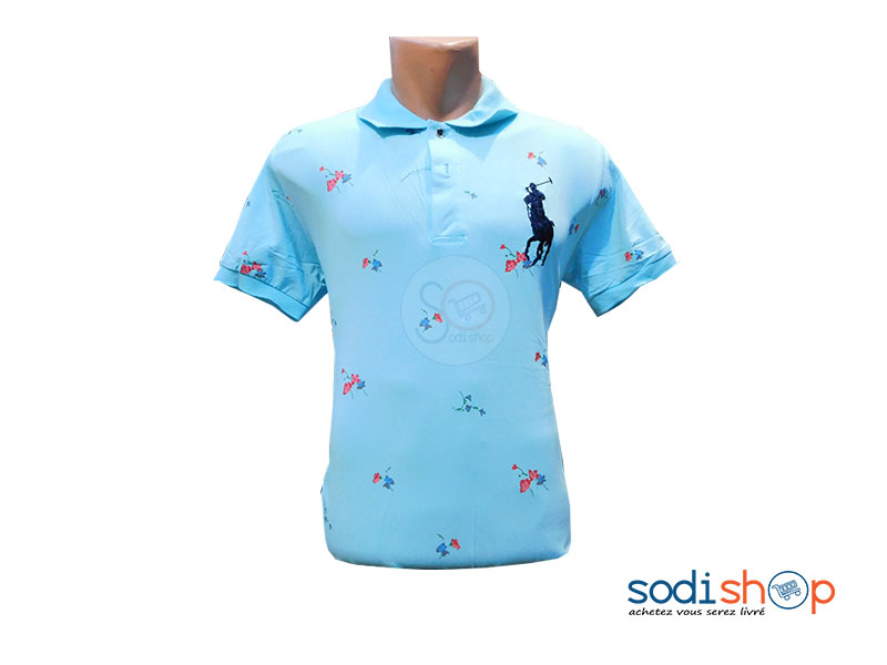 Polo Ralph Lauren à Motif - Couleur Bleu GJ0058