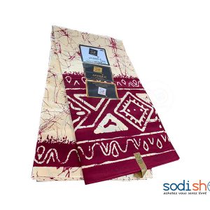 Léger Antique à Motif Couleur Rouge Jaune 6 Yard GF0059