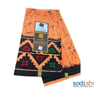 Léger Antique à Motif Couleur Orange 6 Yard GF0059