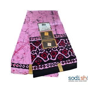 Léger Antique à Motif Couleur Rose Noire 6 Yard GF0059