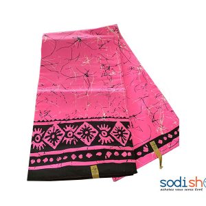 Léger Antique à Motif Couleur Rose Noire 6 Yard GF0059