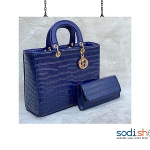 Sac Mini Bag à Main et Pochette Pour Femme  Couleur Bleue AU0059