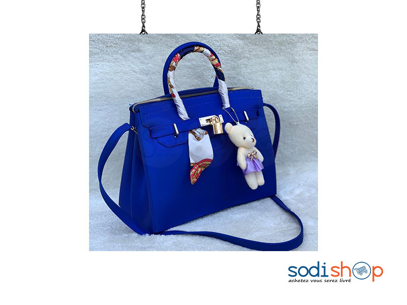 Sac à Main Pour Femme Décorer Couleur Bleue AU0059