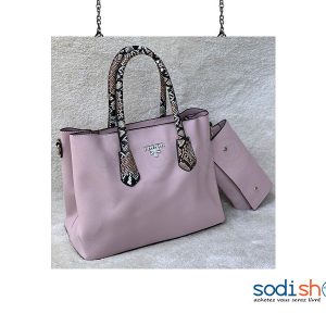 Accessoire Pour Femme Sac à Main Prada et Pochette Couleur Beige AU0059