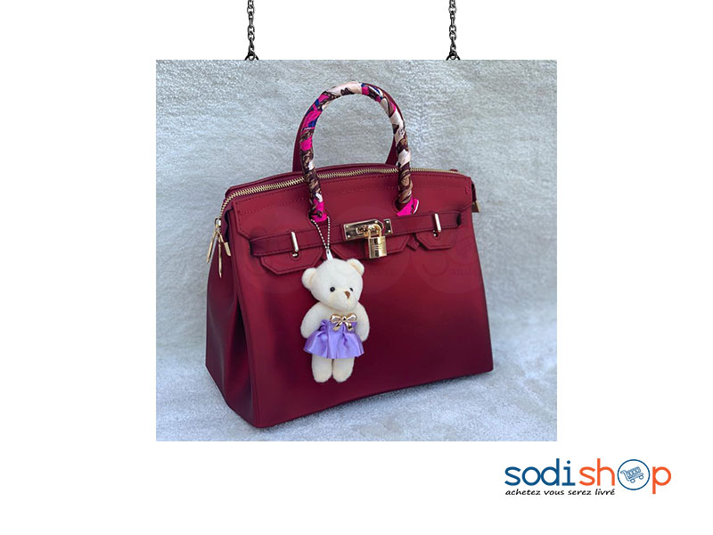 Sac à main Décorer Pour Femme Couleur Rouge Bordeaux AU0059