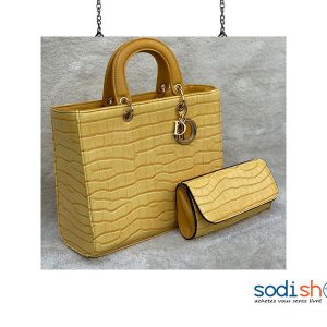 Sac à Main et Pochette Pour Femme Couleur Jaune Moutarde AU0059