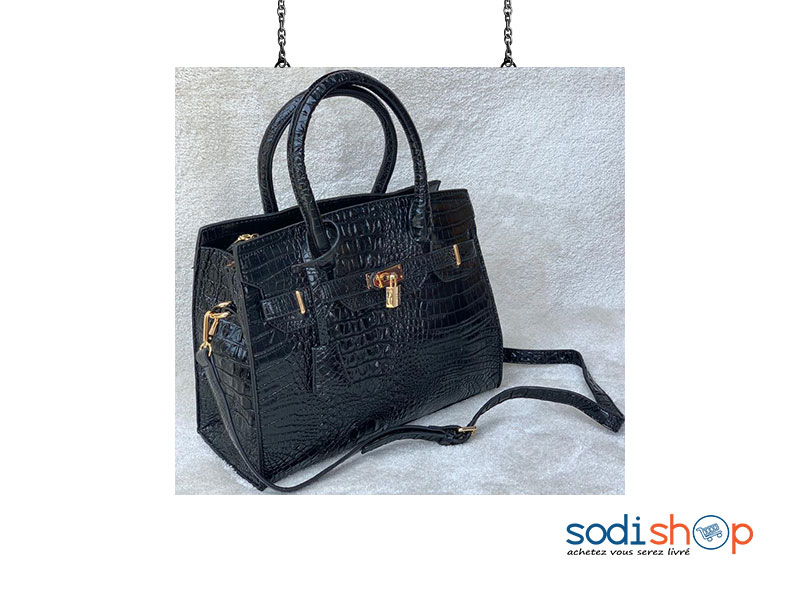 Sac à Main Birkin Noir - Marque Hermès Pour Femme AU0059