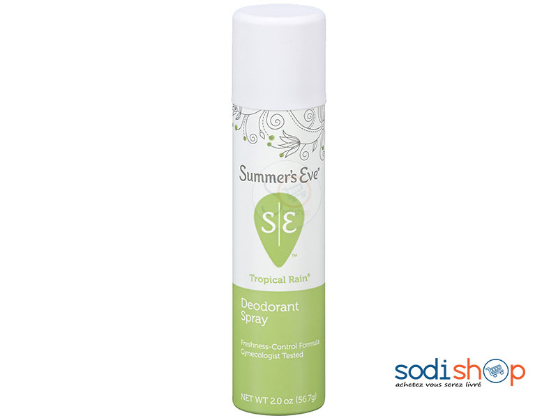 Déodorant Spray Hygiénique, Tropical Rain - Summer’s Eve Pour Femme JI0057