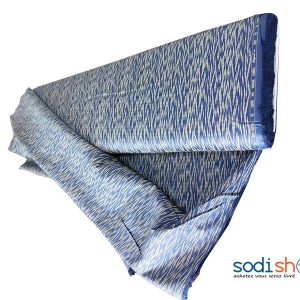 Tissu à Motif Moderne - Couleur Bleu décoré, 1 Mètre, 100% Coton GF0059