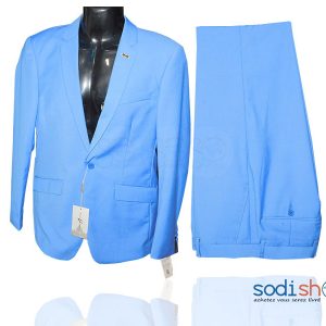 Smoking Complet Bleu Ciel Pour Homme 2 Pièces GJ0058