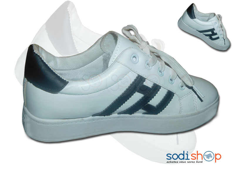 Basket Chaussure pour Enfants - Couleur Blanc/Noir BT0073