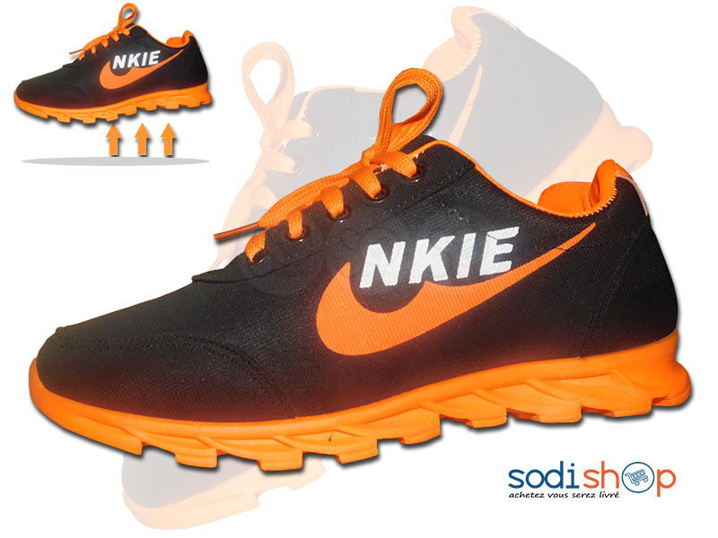 Basket Chaussure pour Enfants - Couleur Noir/Orange BT0073