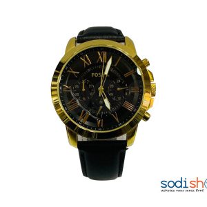 Fossil, Montre Pour Homme en Chiffre Romain - Couleur Or/Noir DI0026