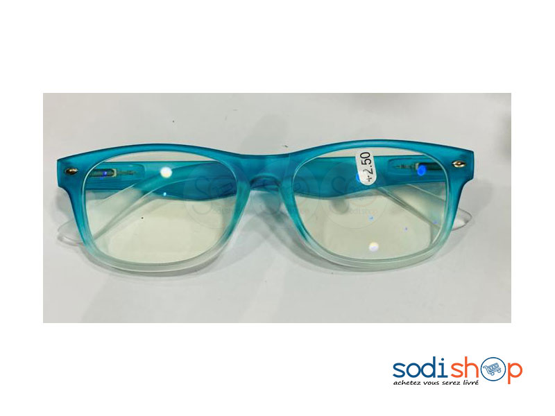Monture de Lunette Correcteur Forme Rectangle Couleur Bleue DI0026