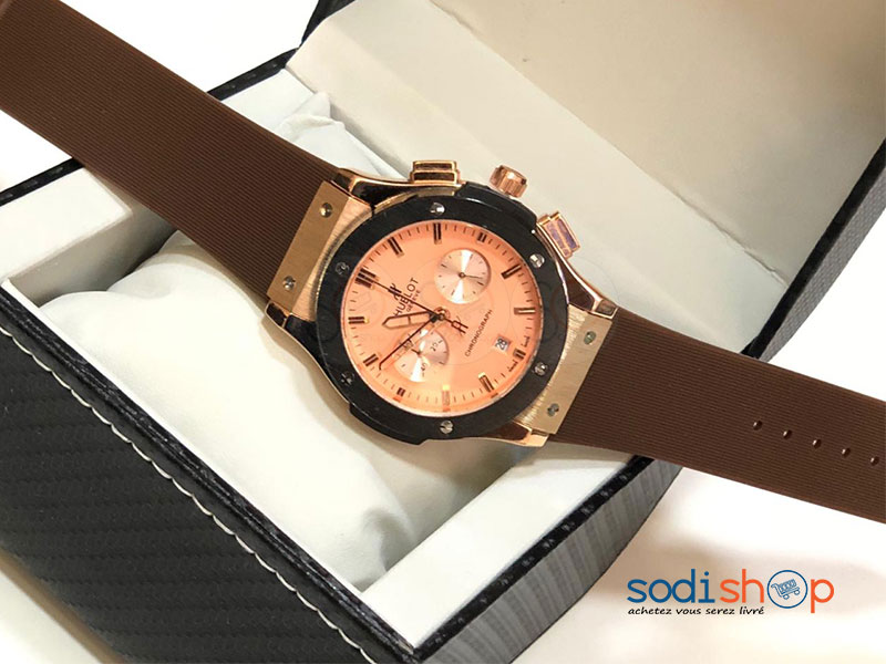 Montre Hublot Couleur Marron Pour Homme SODI00