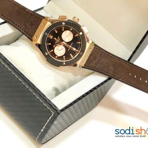 Montre Pour Homme Hublot Couleur Marron Noir SODI00