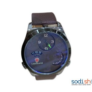 Montre Pour Homme Cadran Analogique, Lookworld - Couleur Marron/Noir DI0026