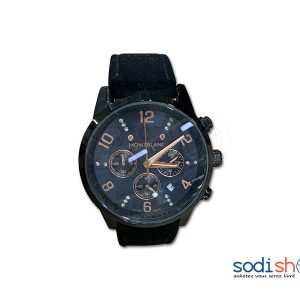 Montre Pour Homme MONTBLANC Bracelet en Cuir - Couleur Noir DI0026