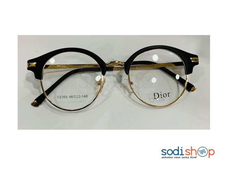 Monture de Lunette Correcteur Forme Ronde Marque Dior DI0026