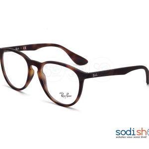 Monture de Lunette Correcteur Forme Ronde Marque Ray-Ban à Motif Ecailler DI0026